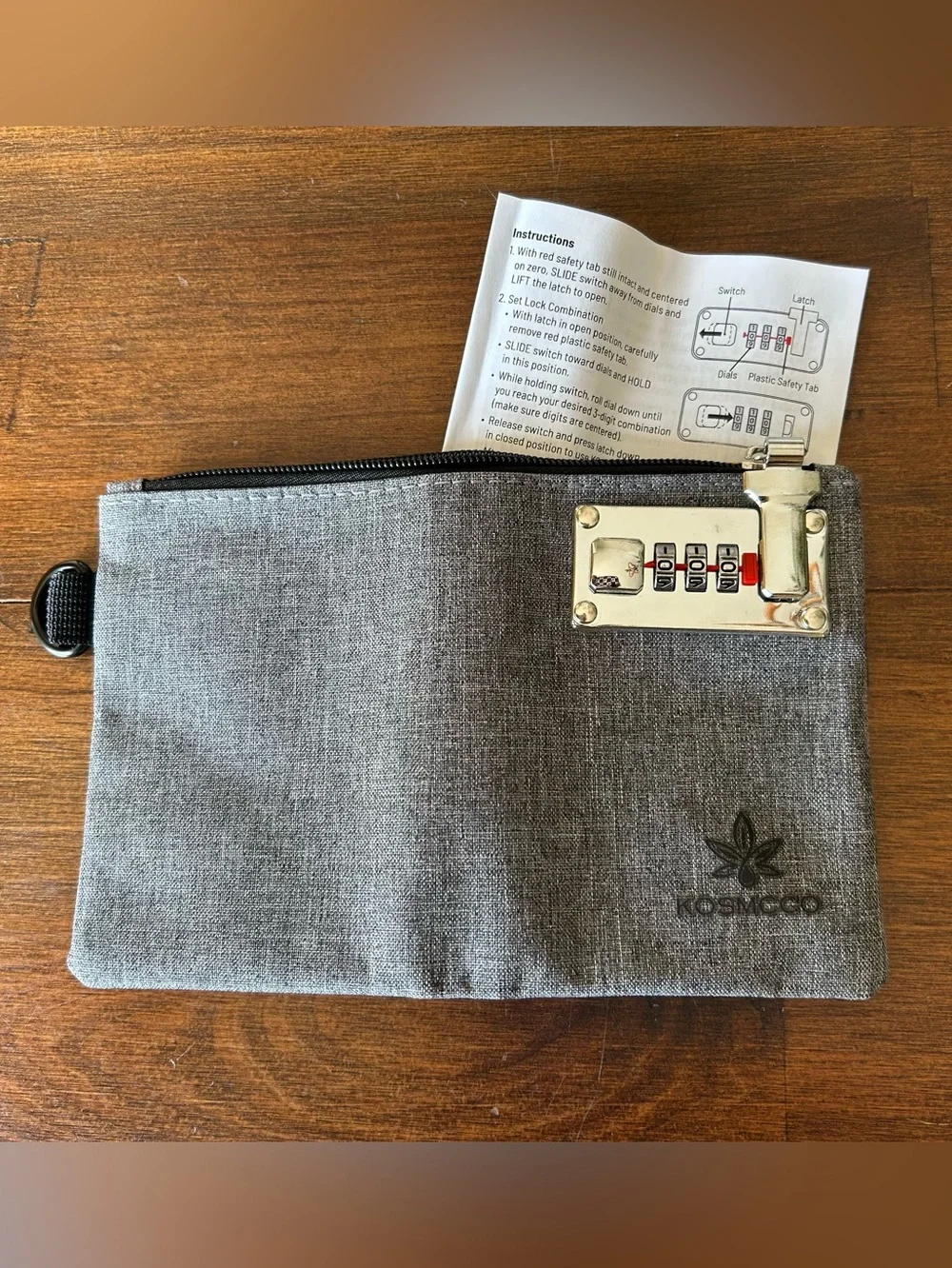 Brand New KOSMCCO Security Pouch with 3-Digit Combination Lock